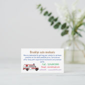 Carte De Visite Illustration d'ambulance (Debout devant)
