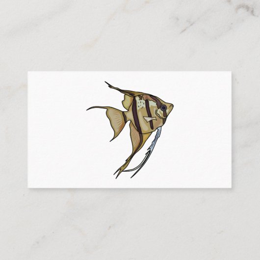 Carte De Visite Illustration d'angelfish (Dos)