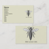 Carte De Visite Illustration d'antiquité de l'insecte de la reine  (Devant / Derrière)
