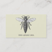 Carte De Visite Illustration d'antiquité de l'insecte de la reine  (Dos)