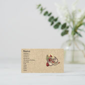 Carte De Visite Illustration d'antiquité de Mère Goose Child (Debout devant)