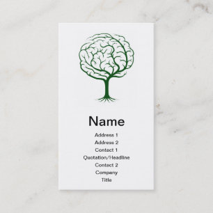 Carte De Visite Illustration d'arbre de cerveau
