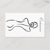 Carte De Visite Illustration d'art féminin Thunder_Cove (Dos)