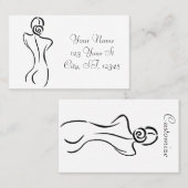 Carte De Visite Illustration d'art féminin Thunder_Cove (Devant / Derrière)