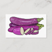 Carte De Visite Illustration d'aubergine (Dos)