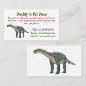 Carte De Visite Illustration de Barapasaurus (Devant / Derrière)