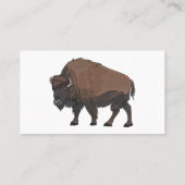 Carte De Visite Illustration de bison (Dos)