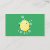 Carte De Visite Illustration de bulles de caricatures de citron mo (Dos)