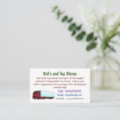 Carte De Visite Illustration de camion roumain (Debout devant)