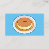 Carte De Visite Illustration de caramel de crème (Dos)
