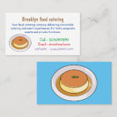 Carte De Visite Illustration de caramel de crème (Devant / Derrière)