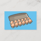 Carte De Visite Illustration de carton d'oeufs (Dos)