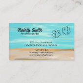 Carte De Visite Illustration de chat, chien, canari et lapin (Dos)