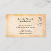 Carte De Visite Illustration de chats et de chiens mignons (Dos)