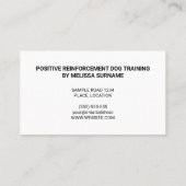 Carte De Visite Illustration de chiens de caricature mignons - Ent (Dos)