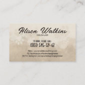 Carte De Visite Illustration de Chiens heureux (Dos)