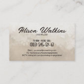 Carte De Visite Illustration de Chiens heureux (Dos)