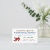 Carte De Visite Illustration de chili (Debout devant)