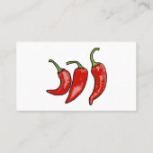 Carte De Visite Illustration de chili (Dos)