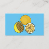 Carte De Visite Illustration de citron (Dos)