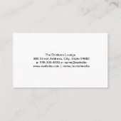 Carte De Visite Illustration de cocktail avec baies | Barre (Dos)