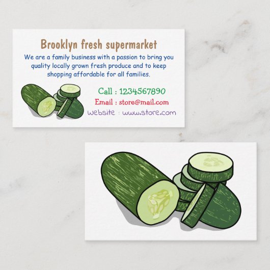 Carte De Visite Illustration de combre (Devant / Derrière)