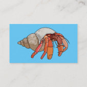 Carte De Visite Illustration de crabe ermite (Dos)