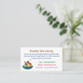 Carte De Visite Illustration de crème glacée (Debout devant)