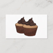 Carte De Visite Illustration de Cupcake (Dos)