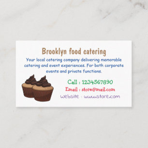 Carte De Visite Illustration de Cupcake