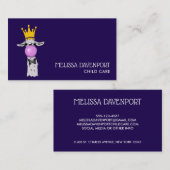 Carte De Visite Illustration de Cute Funny (Devant / Derrière)