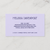 Carte De Visite Illustration de Cute Funny (Dos)