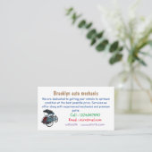 Carte De Visite Illustration de cyclo-pousse (Debout devant)