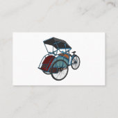 Carte De Visite Illustration de cyclo-pousse (Dos)