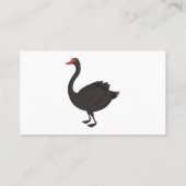 Carte De Visite Illustration de cygne noir (Dos)