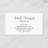 Carte De Visite Illustration de dessin animé de cerfs de bébés mig (Dos)