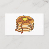 Carte De Visite Illustration de dessin animé de Pancake (Dos)