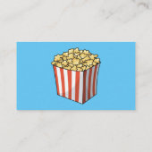 Carte De Visite Illustration de dessin animé Popcorn (Dos)