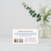 Carte De Visite Illustration de dessin animé pour le thé de bulle (Debout devant)