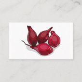 Carte De Visite Illustration de dessin animé Shallot (Dos)