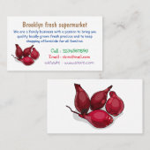 Carte De Visite Illustration de dessin animé Shallot (Devant / Derrière)