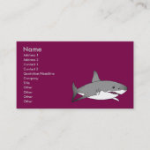 Carte De Visite Illustration de dessin de requin cool (Devant)