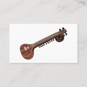 Carte De Visite Illustration de dessin de Sitar (Dos)