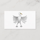 Carte De Visite Illustration de dessin d'oiseau de grand feu (Dos)