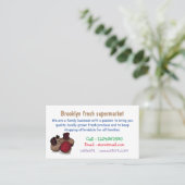 Carte De Visite Illustration de dessin sur la betterave (Debout devant)