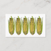 Carte De Visite Illustration de dessin sur le maïs (Dos)