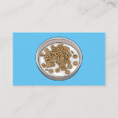 Carte De Visite Illustration de dessin sur les céréales (Dos)