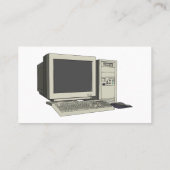 Carte De Visite Illustration de dessin sur ordinateur (Dos)