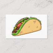 Carte De Visite Illustration de dessin sur Taco (Dos)
