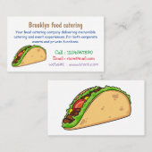 Carte De Visite Illustration de dessin sur Taco (Devant / Derrière)